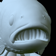Rainbow-trout-statue-49.png fish rainbow trout / Oncorhynchus mykiss open mouth statue detailed texture for 3d printing