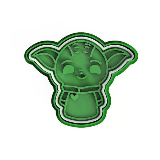 Baby Yoda cookie cutter / Baby Yoda Cookie Cutter 3D model
