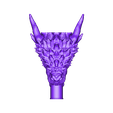 Dragon_acabada.stl Archivo STL Boquilla dragón para cachimba , Sisha mouth tip dragon , drake・Modelo para descargar y imprimir en 3D