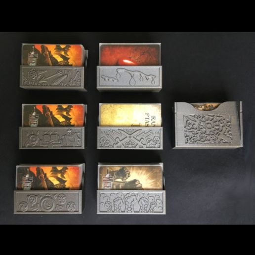 Mage Knight organizers, Part 2: Card trays - 3D model önizlemesi