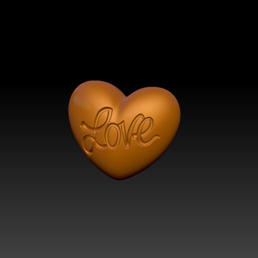 Love Chocolate Pendant 3D model