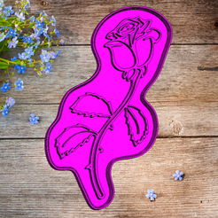 2021-05-03_10-47-37.png STL file cookie cutter flower rose・3D printing idea to download