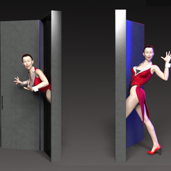 trick1.png Archivo STL MAGO MOSTRANDO TRUCOS DE MAGIA 3・Objeto imprimible en 3D para descargar