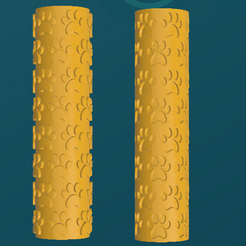 pawroller1-copy.png STL file Paw print texture rollers - made for polymer clay・3D printable model to download, horsebytes