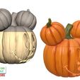 Halloween-Mickey-Pumpkin-Head-Candy-bowl-2.jpg Halloween Mickey Pumpkin Head Candy bowl 3D Printable Model