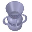 vase43-05.jpg industrial style vase cup vessel v43 for 3d-print or cnc
