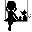 niña.png Fichier STL silhouette de fille silhouette de fille・Design à télécharger et à imprimer en 3D, RMMAKER