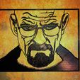 Walter-White-5.jpg Quebrando o mal: Walter White - Litografia com moldura
