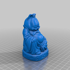81c63f6ebb979f7261c6d6555db937ff.png Free STL file Garfield Buddha・3D printable model to download