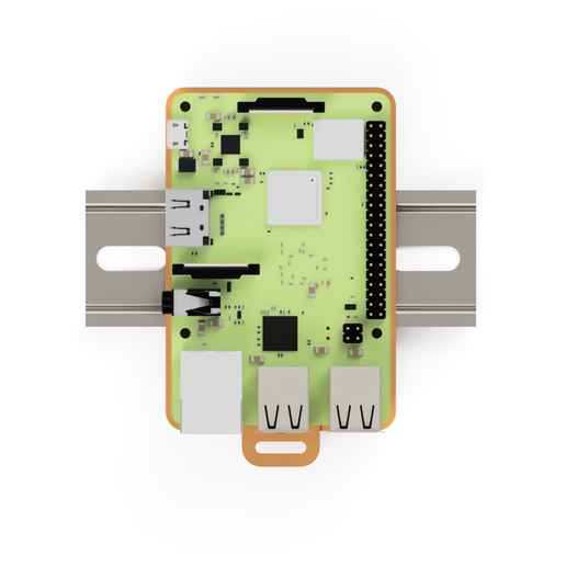 Download free STL file Raspberry Pi 3 DIN rail mount • 3D print design