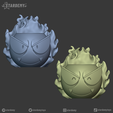 gastly_planter_model.png 3D file Gastly Planter・Template to download and 3D print
