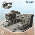 1.jpg Sci-Fi headquarters with command post and tank (15) - Future Sci-Fi SF Infinity Terrain Tabletop Scifi