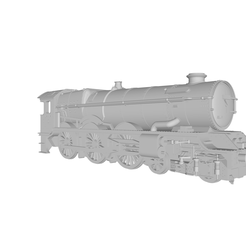 model-3.png STL file gwr king class steam locomotive・3D printable model to download