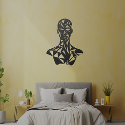 Geometric.png Fichier STL Art mural géométrique pour femme・Plan pour imprimante 3D à télécharger