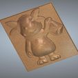 Luntik2-8-choko.jpg mold for chocolate or cookies a purple furry alien named Moonzy Luntik real 3D Relief For CNC and sculpture building decor for decoration