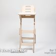 bf77567970e6b36b0445e27ee499717e_display_large.jpg Free STL file Height Adjustable Bar Stool cnc・Template to download and 3D print