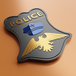 police  badge3.png Archivo STL Insignia de policía・Plan para descargar y imprimir en 3D