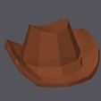 STL.jpg Cow Boy hat Low Poly Accessory For Gorilla Tag Digital File For Personal Use and Personal 3D Printing
