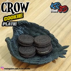 Plato-cuervo-Cults-4.jpg CROW COOKIE PLATE HALLOWEEN