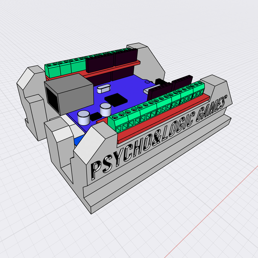 AMEGAHOLDER: ARDUINOMEGA + ETHERNET + EXPANSION BOARDS HOLDER 3D model