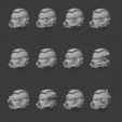 MCXCIII_helmets_03.jpg Файл STL Шлемы с узором Aquillera・Шаблон для загрузки и 3D-печати