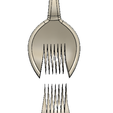 spork2.png Free STL file Modular Spork (Spoon & Fork)・3D print object to download