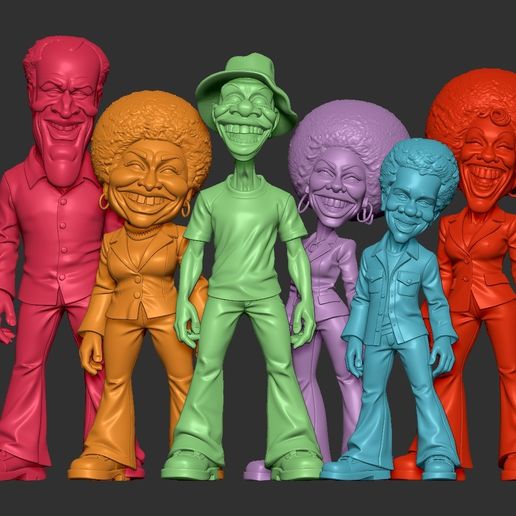 🎬 Good Times 1974・ STL File for 3D printing・Cults