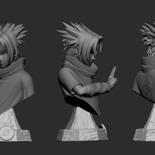 _turntable.jpg SASUKE - 3D PRINTABLE FIGURE