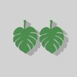 monstra-green.jpg Coasters - Palm leaf