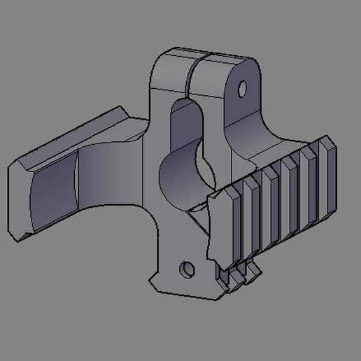 M4 Triangle Sight Rail 3D model