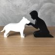 IMG-20240322-WA0157.jpg Boy and his American Bully for 3D printer or laser cut
