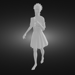Waitress-with-a-pint-of-beer-render.png Fichier STL Serveuse avec une pinte de bière・Plan pour impression 3D à télécharger