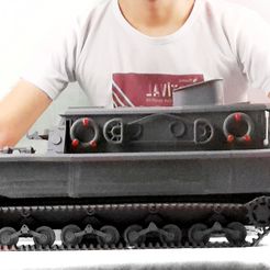 5.jpg OBJ file Land Wasser Schlepper Tank 1/12・3D print object to download