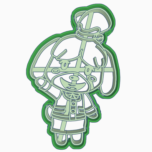 SDADRQR.png ISABELLE 3 - TAGLIABISCOTTI / ANIMAL CROSSING