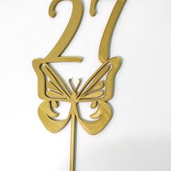 Archivo STL gratis Adorno para tarta de 1 año - Broche de cumpleaños -  Primer cumpleaños 🧷・Diseño de impresora 3D para descargar・Cults