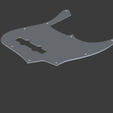 g2.png Fender Jazz Bass Pickguard - 1:1 Scale STL / CNC & 3D Printable Template