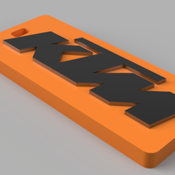 1.png STL-Datei Schlüsselanhänger KTM・3D-druckbare Vorlage zum herunterladen