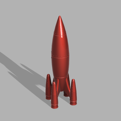rocket.PNG Archivo STL gratuito Cohete Rojo [Fallout 4]・Idea de impresión 3D para descargar