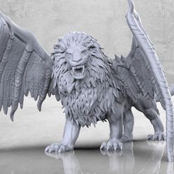 Manticore-01-01-01.jpg STL file Manticore - Tabletop Miniature・3D print model to download