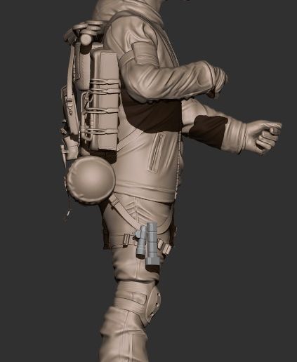 preview7.jpg Soldier Darkzone agent STL 3D print model
