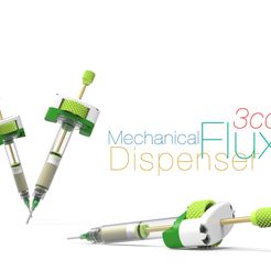 Mechanical-Flux-Dispenser-3cc.jpg Free STL file Mechanical Flux Dispenser 3cc・3D printing design to download