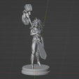 Ld Lo emer] Be end Printable character of game dota 2 Dawnbreaker 3D model