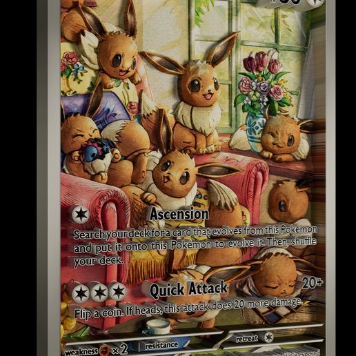side_color_0001.jpg ⚪Eevee⚪ Twilight Masquerade - 3D Pokemon Card