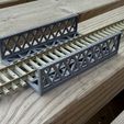 IMG_7533.jpg Model Railway Single Track Straight Bridge Deck Lattice Sides