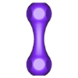 knock (60x20x8) hex.stl Knucklebone