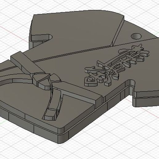 Key ring karate jacket 3D model