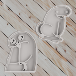 untitled.png Fichier STL flork meme COOKIE CUTTER set of 2・Plan imprimable en 3D à télécharger
