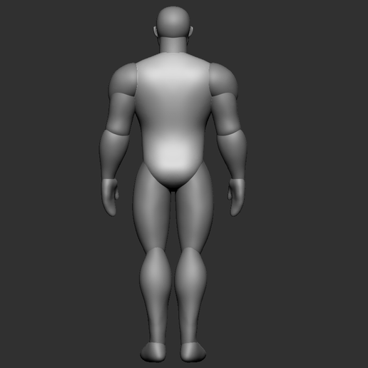 ♂️ POLYGROUP MALE BODY - THICK MALE BODY・ STL File for 3D printing・Cults