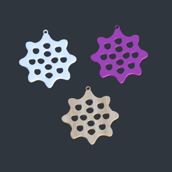 geo-holes.png Geometrischer Ohrring mit Löchern