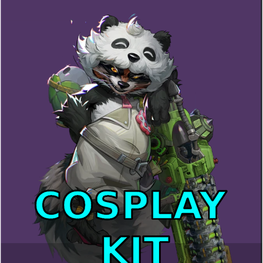 🚀 Cosplay Rocket Racoon, Giant Panda costume Marvel Rivals Full armor ...